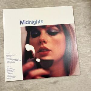 Taylor Swift Midnights Vinyl Record - White and Blue